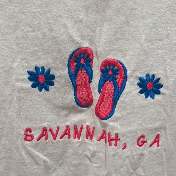 Savannah GA White Tee XL - Picture 2 of 4